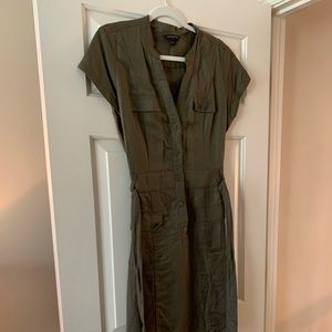 banana republic button up dress. Never worn